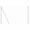 vidaXL Euro Fence with Concrete Base 10 x 1.4 m Galvanised Steel Mesh