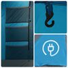 vidaXL Camping Tent Tunnel 4-Person Blue Waterproof