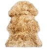 vidaXL Sheep Leather Rug | Brown melange | Genuine sheep leather | 90 x 60 cm