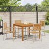 vidaXL Garden Dining Set 5 pcs Beige Poly rattan
