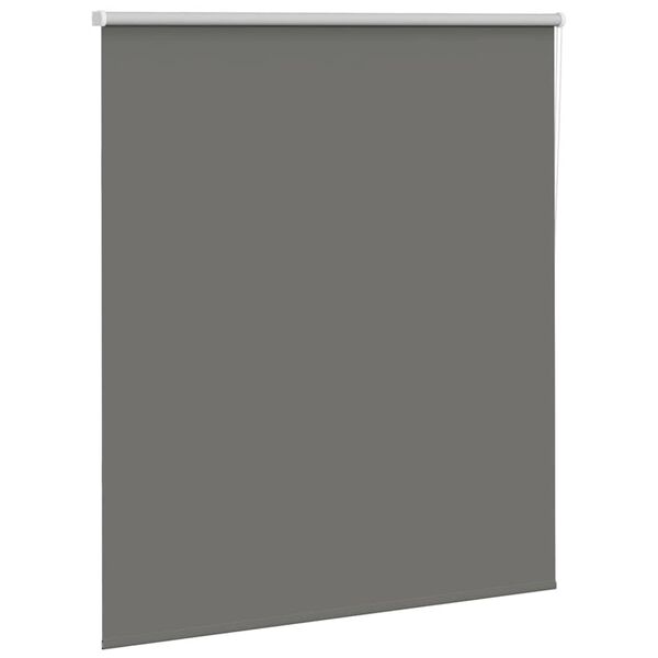 vidaXL Roller Blind Blackout Grey 130x175 cm Fabric Width 126.6 cm Polyester