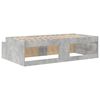vidaXL Storage Bed Frame Concrete grey 80 x 200 cm Engineered wood