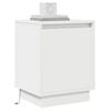 vidaXL Bedside Cabinet White 39 x 34.5 x 50 cm Engineered wood