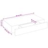 vidaXL Floating Wall Shelves with Drawers 2 pcs White 48 cm