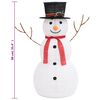 vidaXL Decorative Christmas Snowman Figure with LED Luxury Fabric 90cm