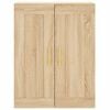 vidaXL Highboard Sonoma Oak 69.5x34x180 cm Engineered Wood