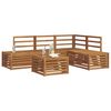 vidaXL Outdoor Sofa Set 5 Piece Natural Solid Acacia Wood