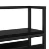 vidaXL Storage Headboard with Shelf Black oak 75 cm Engineered wood