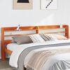 vidaXL Headboard with Shelves Wax Brown 180 cm Solid Wood Pine