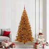 vidaXL Christmas Tree with 300 LEDs with Stand Gold 210 cm PET