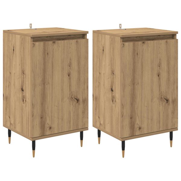 vidaXL Sideboard 2 pcs Artisan Oak 40 x 35 x 70 cm
