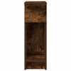 vidaXL Bedside Cabinet with Drawer Smoked Oak 20x36x60 cm