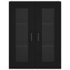 vidaXL Wall Mounted Cabinet Black 69.5x34x90 cm