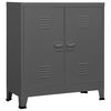 vidaXL Storage Chest | Anthracite | Steel, plastic | Medium | Storage Chest