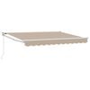 vidaXL Manual Retractable Awning Beige 2.5 x 2 m