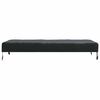 vidaXL Table Cover Plain Black 82 x 142 x 15 cm Fabric