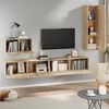 vidaXL 4 Piece TV Cabinet Set Sonoma Oak Engineered Wood