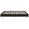 vidaXL Bed Frame Black Oak 203 x 163 x 25 cm Engineered Wood