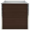 vidaXL Raised Garden Bed Brown 160x80x77 cm Galvanised Steel