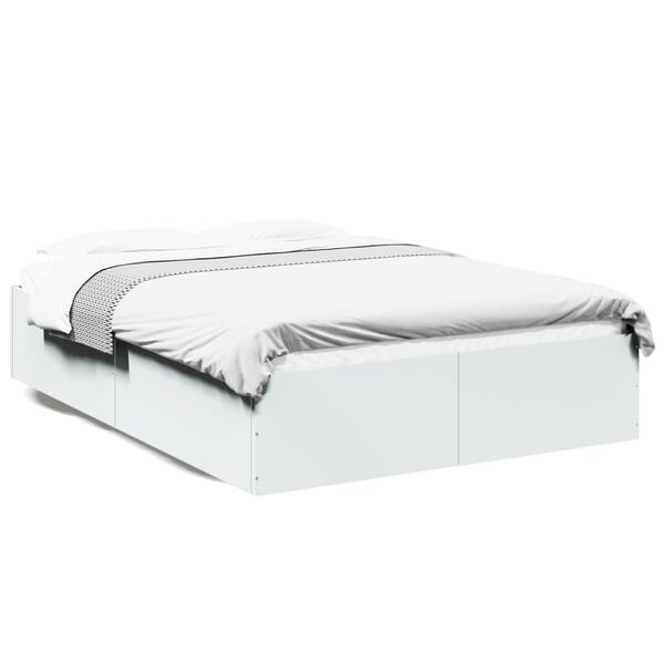 vidaXL Bed Frame without Mattress White 140x200 cm