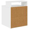 vidaXL Cat House Gloss White 42.5 x 40 x 53.5 cm Engineered Wood