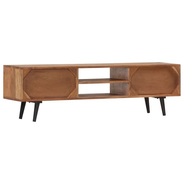 vidaXL TV Cabinet 140x30x40 cm Solid Acacia Wood