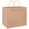 vidaXL Paper Bags 50 pcs with Handles Brown 32x22x28 cm