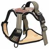vidaXL Dog Harness with Reflective Stripes Adjustable Camouflage Brown M