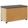 vidaXL Hall Bench with Cushion with Drawer Sonoma Oak 80 x 38 x 46 cm