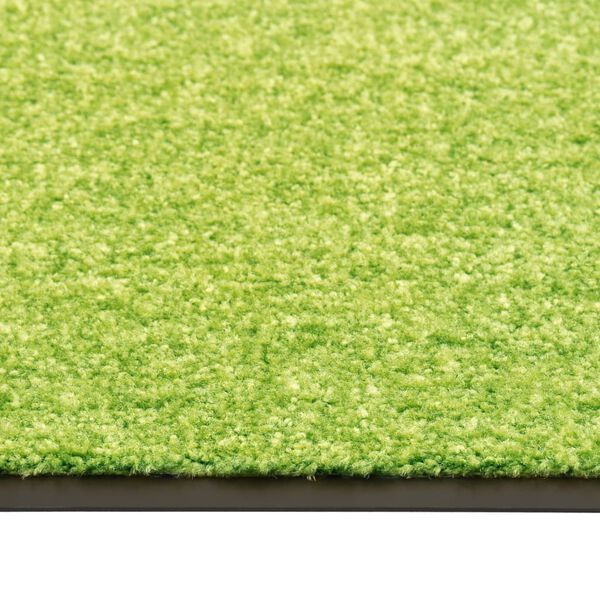 vidaXL Doormat Washable Green 60x90 cm