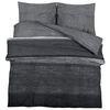 vidaXL Duvet Cover Set Dark Grey 260x220 cm Cotton