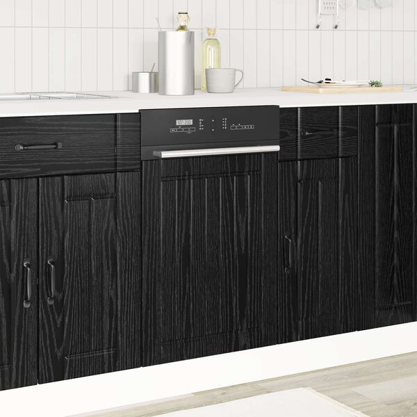 vidaXL Kitchen Cabinet Black Oak 45 x 1.5 x 67 cm Engineered Wood
