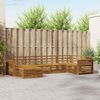 vidaXL Outdoor Sofa Set 6 pcs Natural