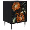 vidaXL Bedside Cabinet LOCHEM Black Oak 36 x 33 x 51 cm