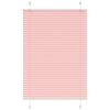 vidaXL Pleated Blind Pink 95x100 cm Fabric Width 94.4 cm Polyester