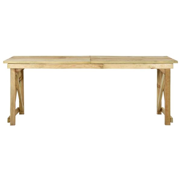 vidaXL Garden Table 200x79x75 cm Impregnated Pinewood