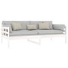 vidaXL Day Bed without Mattress White Solid Wood Pine 90x190 cm Single