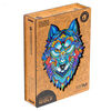 UNIDRAGON 184 Piece Wooden Jigsaw Puzzle Majestic Wolf Medium 24x33 cm