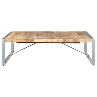 vidaXL Coffee Table 140x140x40 cm Rough Mango Wood