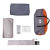 vidaXL Family Tent Cabin 6-Person Grey and Orange Waterproof