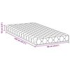 vidaXL Mattress White 60 x 120 cm PU Foam