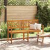 vidaXL Garden Bench Brown 150 x 56 x 90 cm Solid Acacia Wood