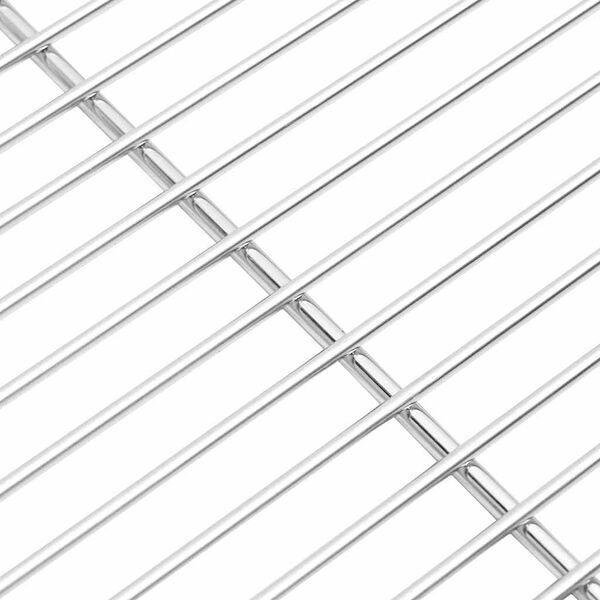 vidaXL Grill Grate Silver 67 x 40 cm Stainless Steel