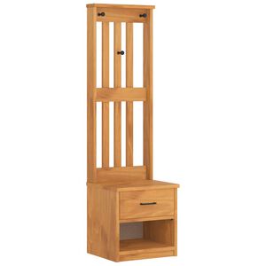 vidaXL Hall Tree "SANDNES" 45x40x159,5 cm Solid Wood Pine