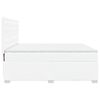 vidaXL Box Spring Bed with Mattress White 200x200 cm Faux Leather