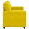 vidaXL Sofa Yellow 160 x 80 x 82 cm Poly velvet