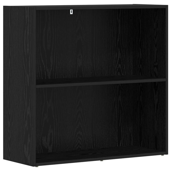 vidaXL Bookshelf Black Oak 80 x 30 x 76.5 cm Engineered Wood