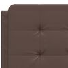 vidaXL Bed Frame without Mattress "Zadar" Brown 140x190 cm Faux Leather