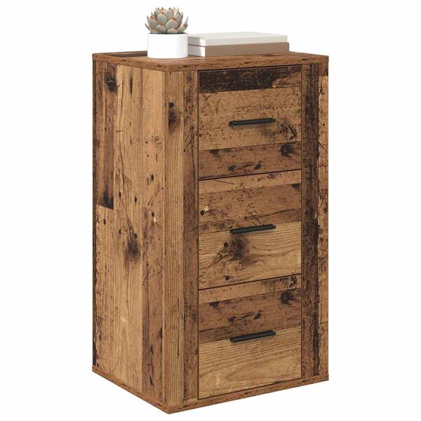 vidaXL Sideboard with Drawer Old Wood 40 x 33 x 70 cm Engineered wood