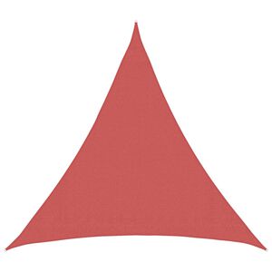 vidaXL Sunshade Sail 2 x 2 x 2 m HDPE Triangular Terracotta